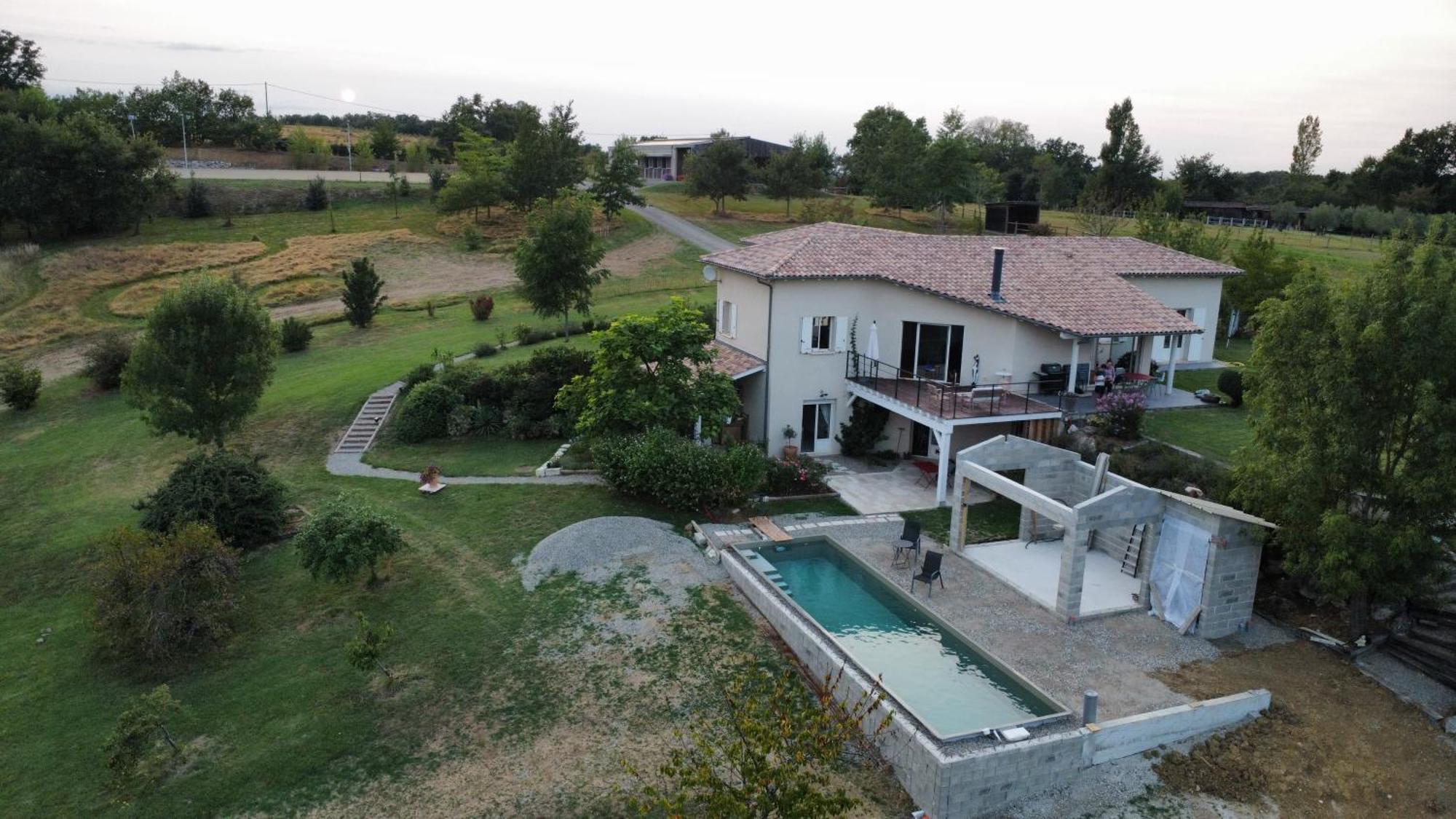 Logement Entier De Charme, Gite Equestre Gers Flamarens Exterior foto